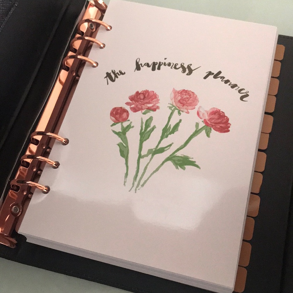 The Peony Planner in Black Jan-Dec 19 (dated)